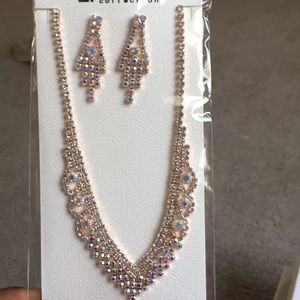 Necklace and earrings